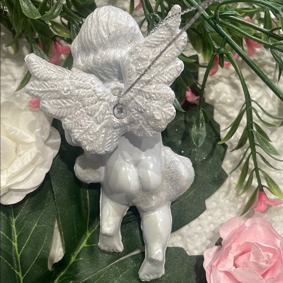Sparkling White Angel Christmas Ornament - Picture 7 of 10